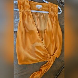 NWOT Maeve by Anthropologie melon/orange tank wrap top